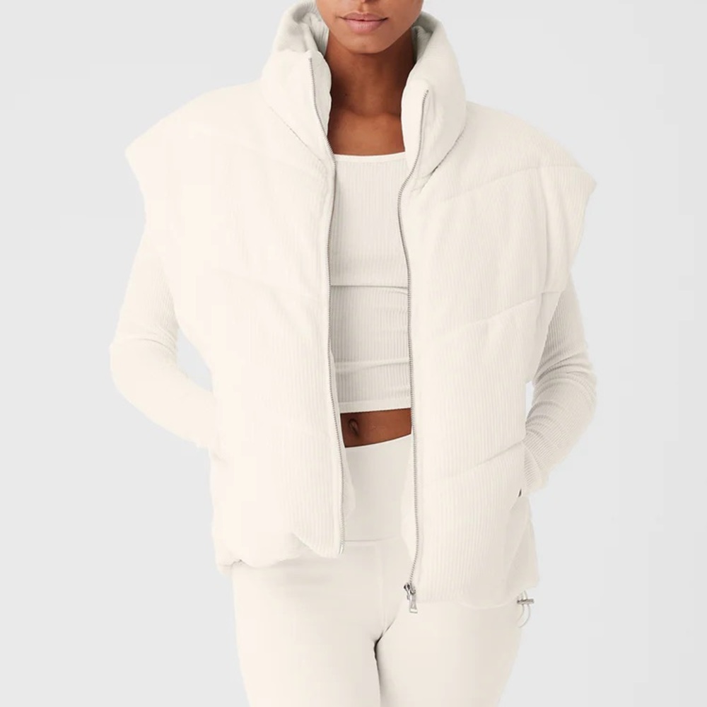 ALO Yoga Cream Puffer Vest